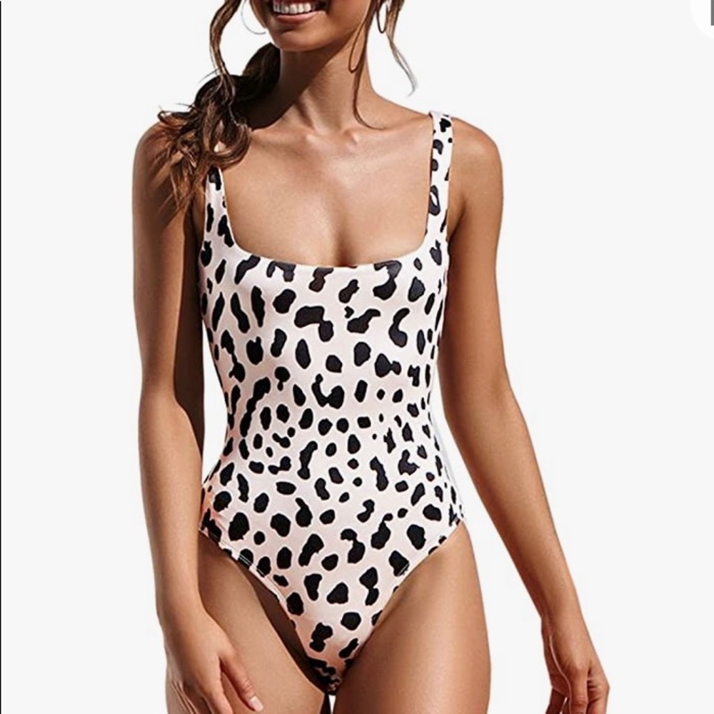 Leopard One Piece Bathing Suit